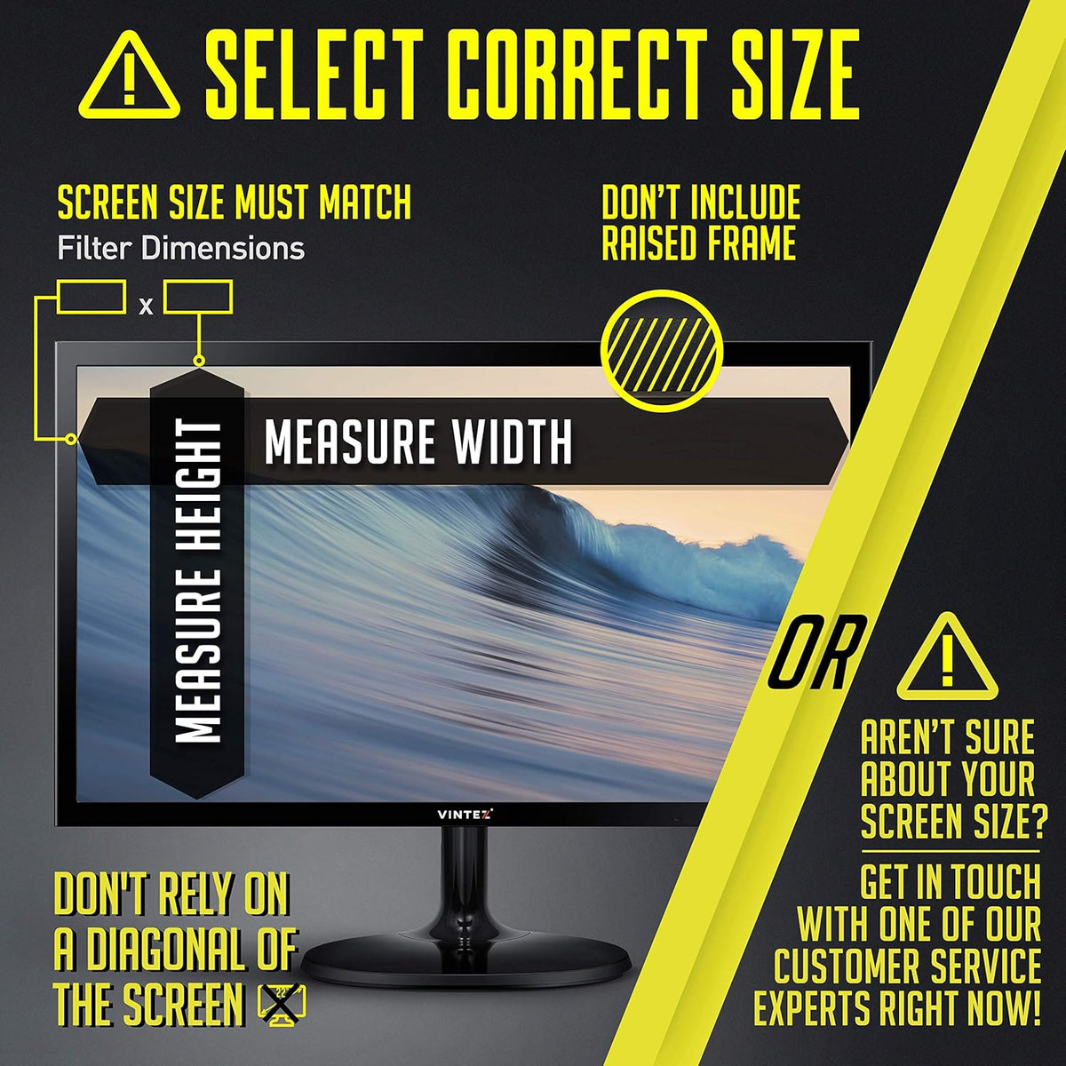 Computer Privacy Screen Filter for Widescreen Monitor M392