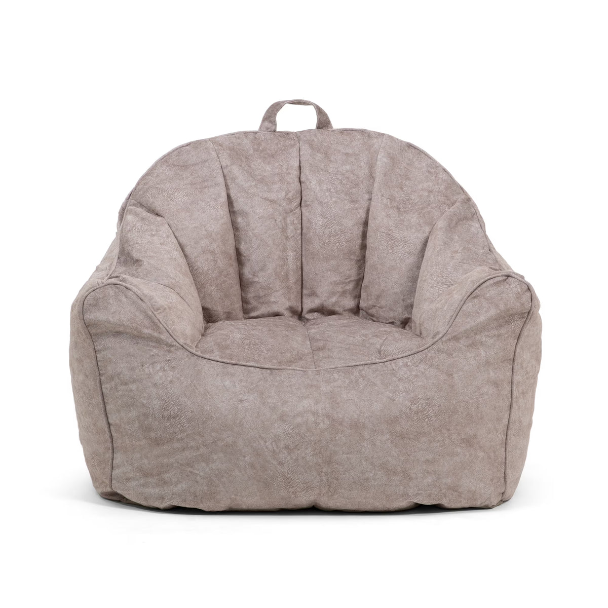 Gray Hyde Faux Polyester Blend Bean Bag Chair Z8268