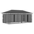 Anthracite Gazebo with Mosquito Net P82823