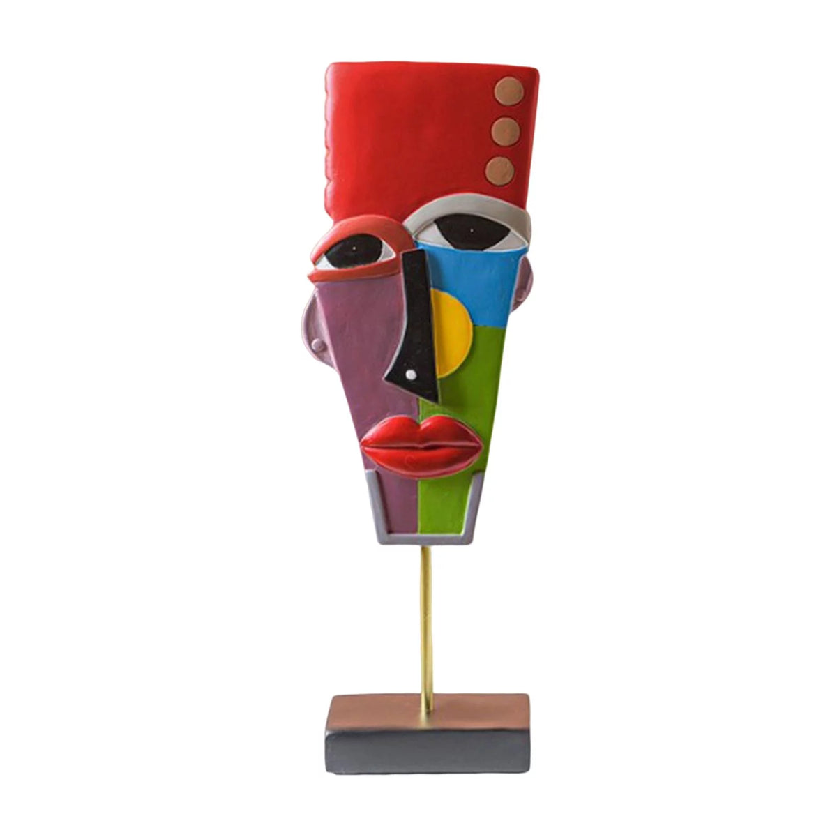 Modern Abstract Human Face Statue B258