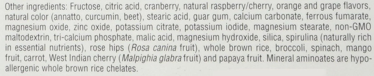 Children's Chewable Multi-Vitamin & Mineral Supplement, 180 Animal-Shaped Tablets Y2375