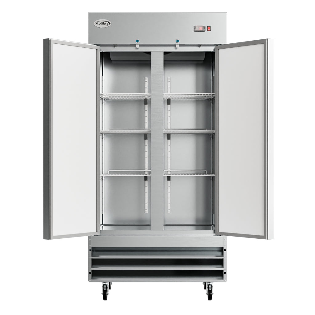 Commercial Stainless Steel 2-Door Reach-In Refrigerator, 35 cu. ft. W983540