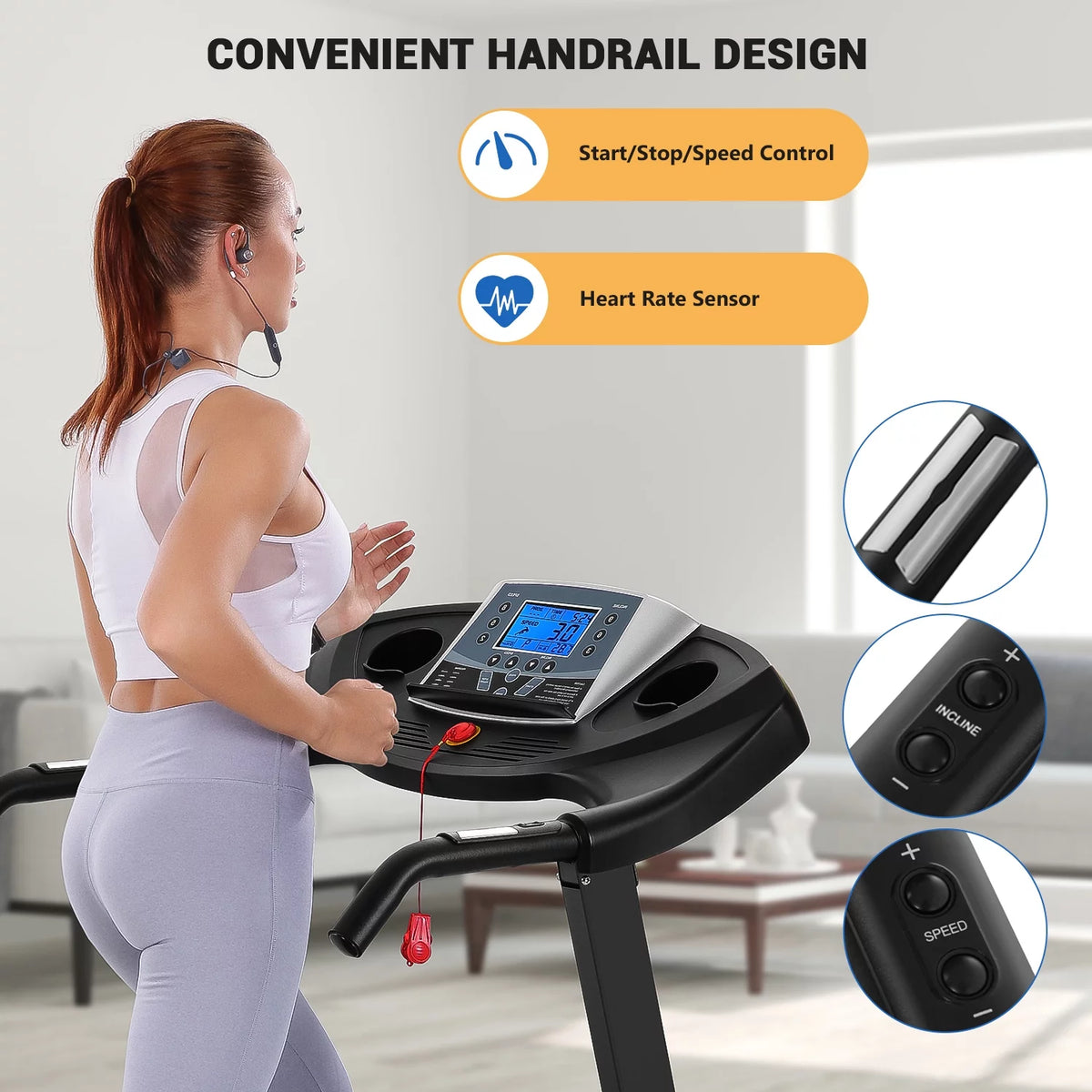 2.5 HP Treadmill with 12% Auto Incline U4509