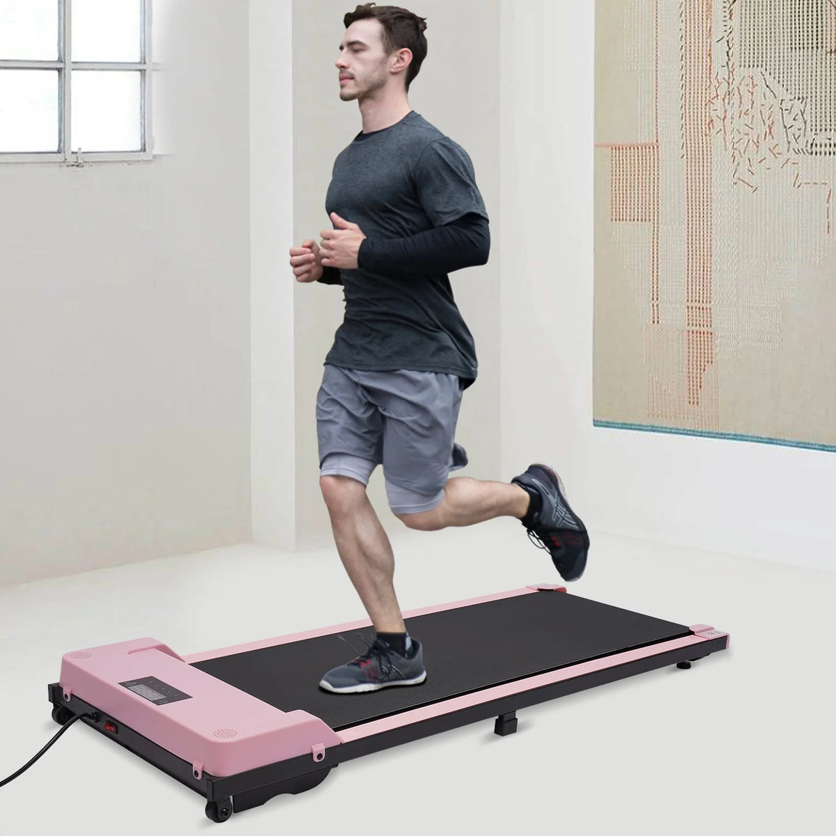 1.0 HP Electric Walking Pad with Remote Control and LED Display L33612