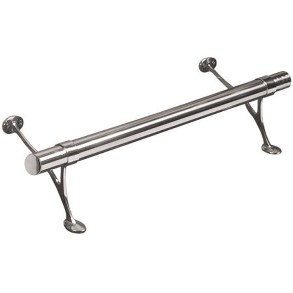 Satin Brushed Solid Stainless Steel Bar Foot Rail Kit J939692