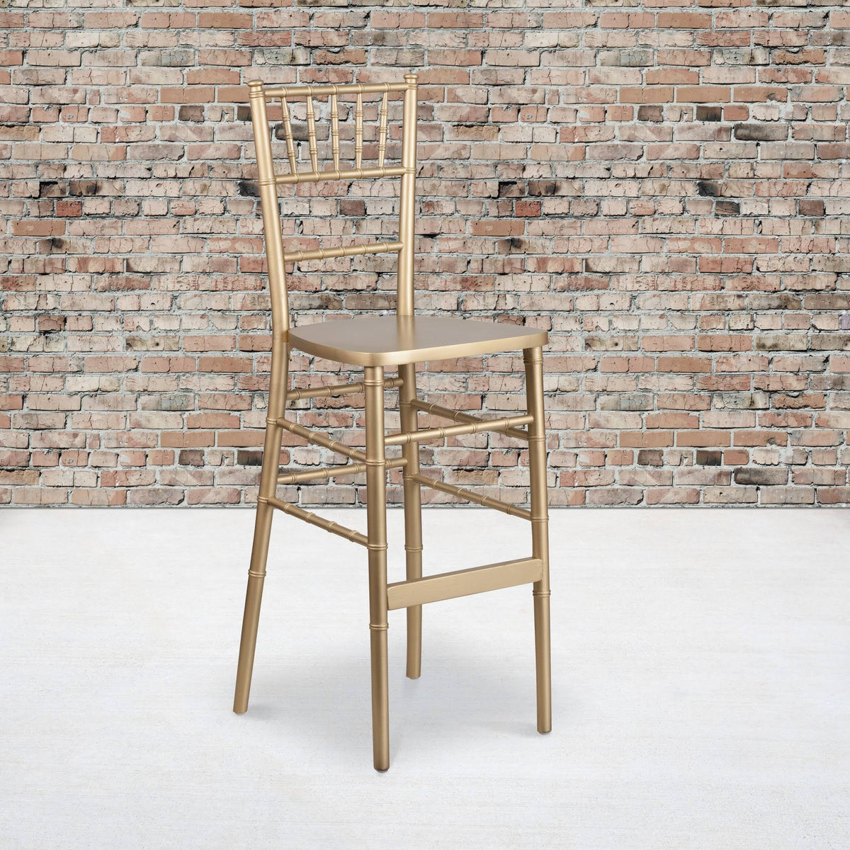 Gold Wood Chiavari Barstool U59032