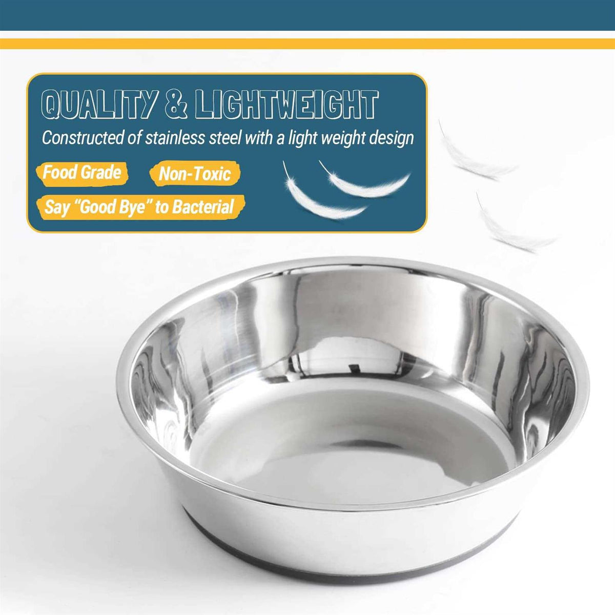 Stainless Steel Anti-Slip Dog Bowls C67083