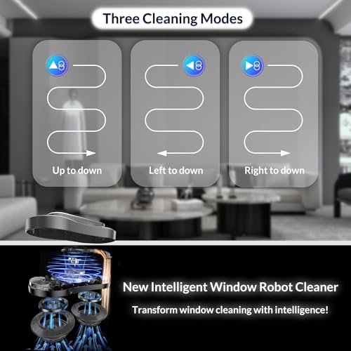 Window Cleaning Robot with Dual Water Spray, 3000Pa Suction Power Z74890