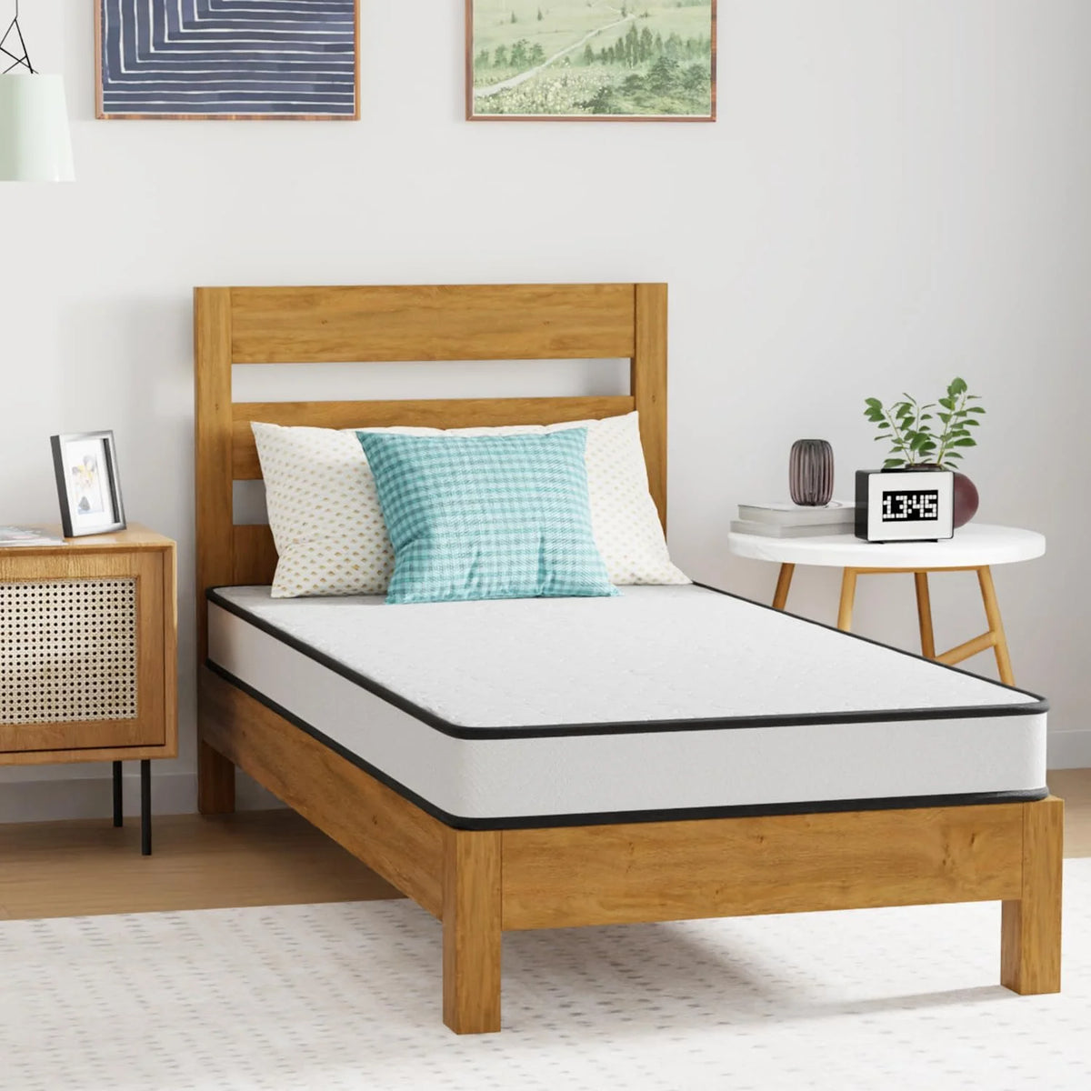 6 Inch Medium Firm Hybrid Twin Mattress Q4876