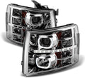 2007-2013 Chevy Silverado 1500 2500 3500 LED Halo Projector Headlights R528