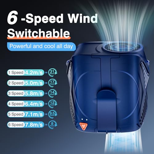Portable Rechargeable Wearable Waist Fan C3714