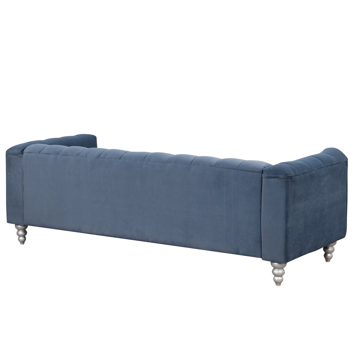 90" Blue Tufted 3 Seater Sofa F9024
