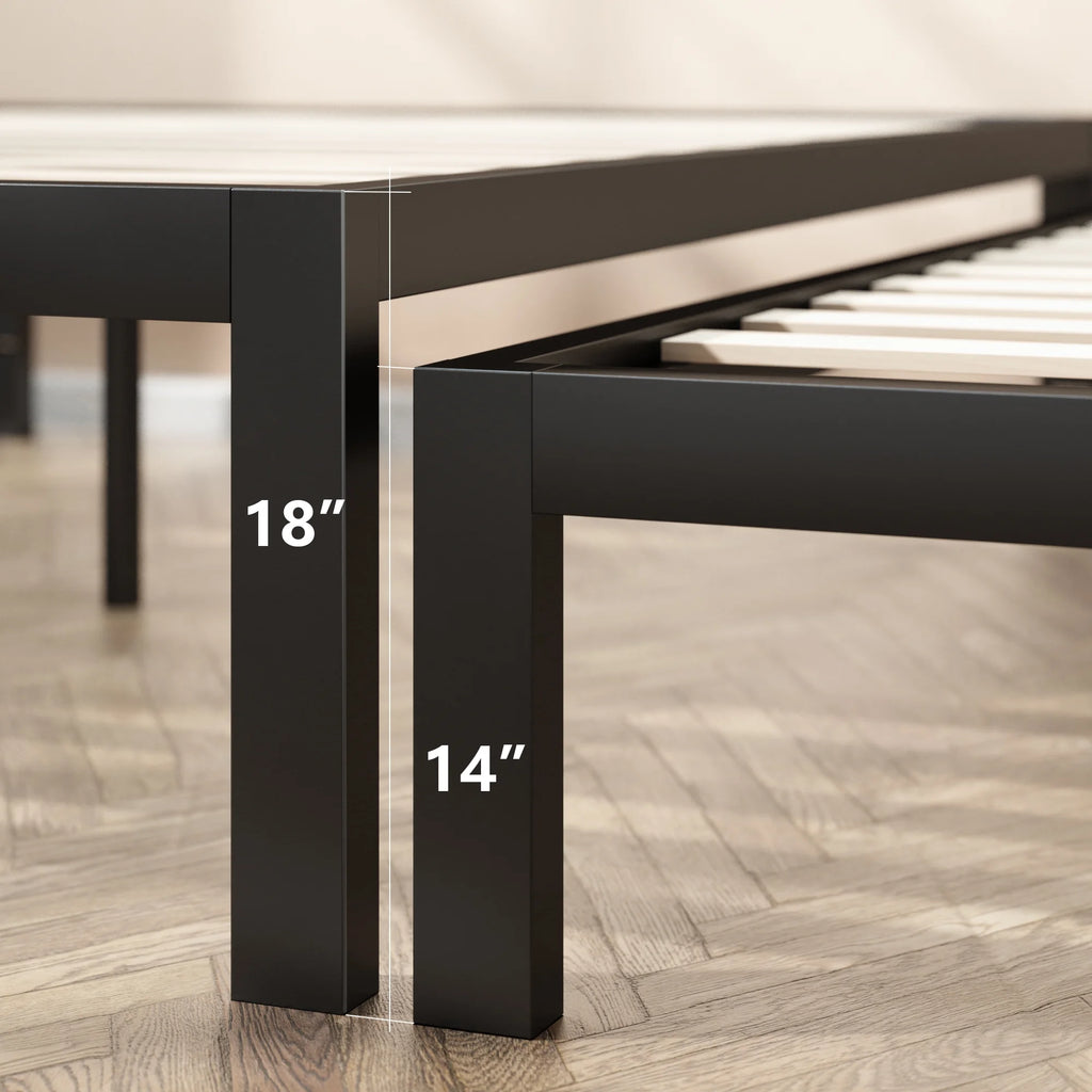 18" Metal Platform Bed Frame, Queen H40068