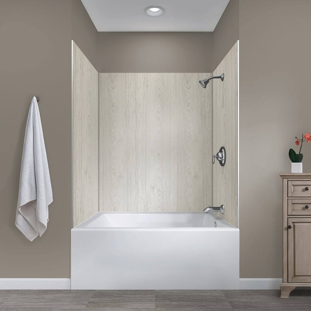 Five Panel Alcove Shower - Carrara White Q216089