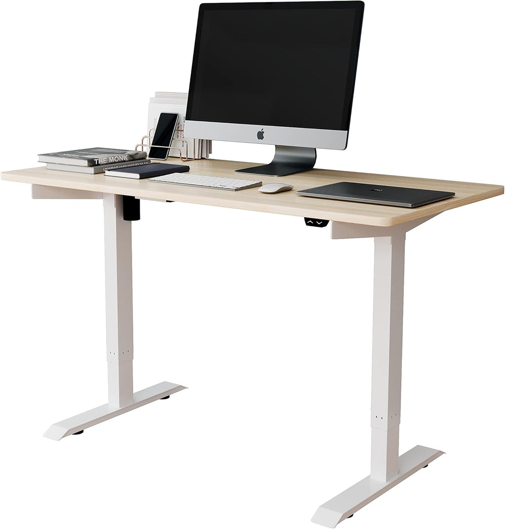 Oak Sit to Stand Desk L334
