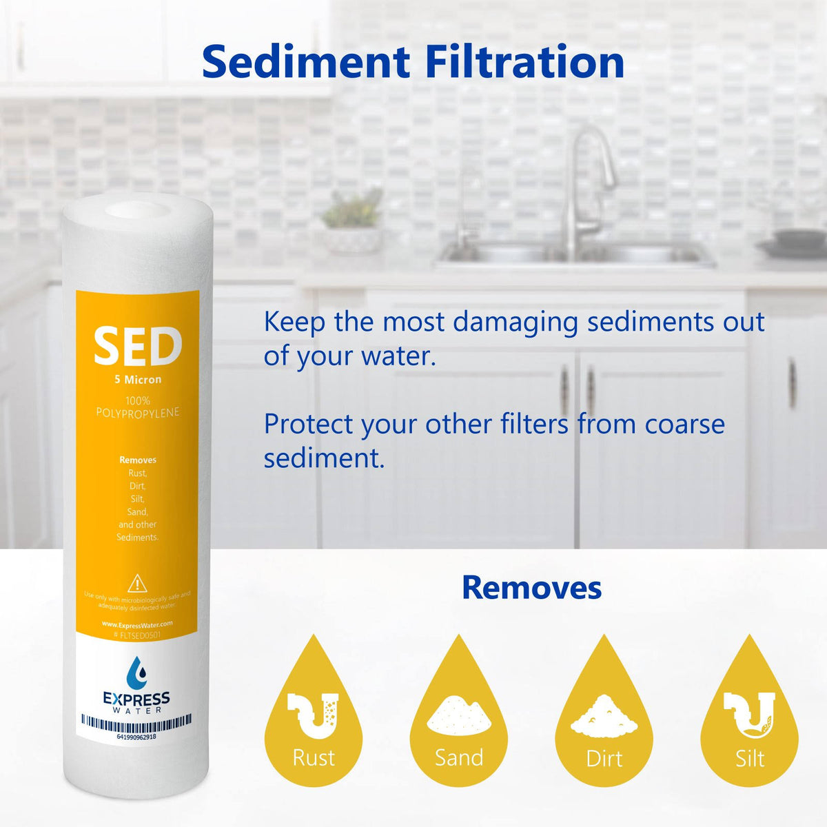 23 Filters with 50 GPD RO Membrane Replacement Filter Set T418996