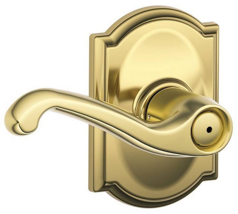 Bright Brass Finish Privacy Lock Q575