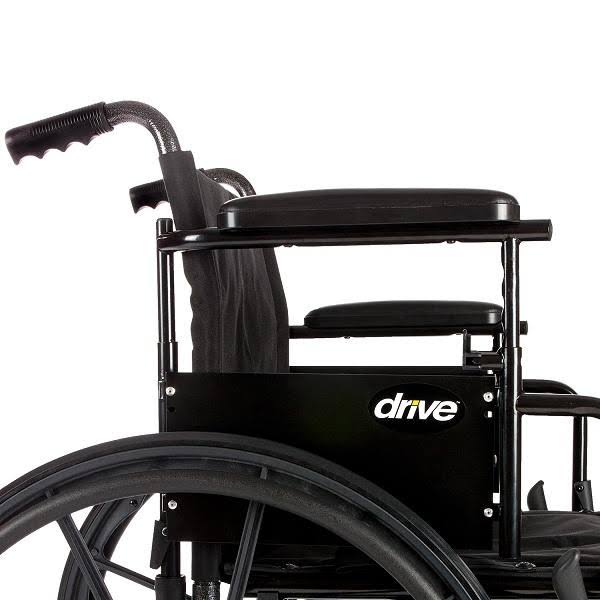 Lightweight Dual Axle Wheelchair with Adjustable Detachable Arms, Elevating Leg Rests, 20x22 V9149