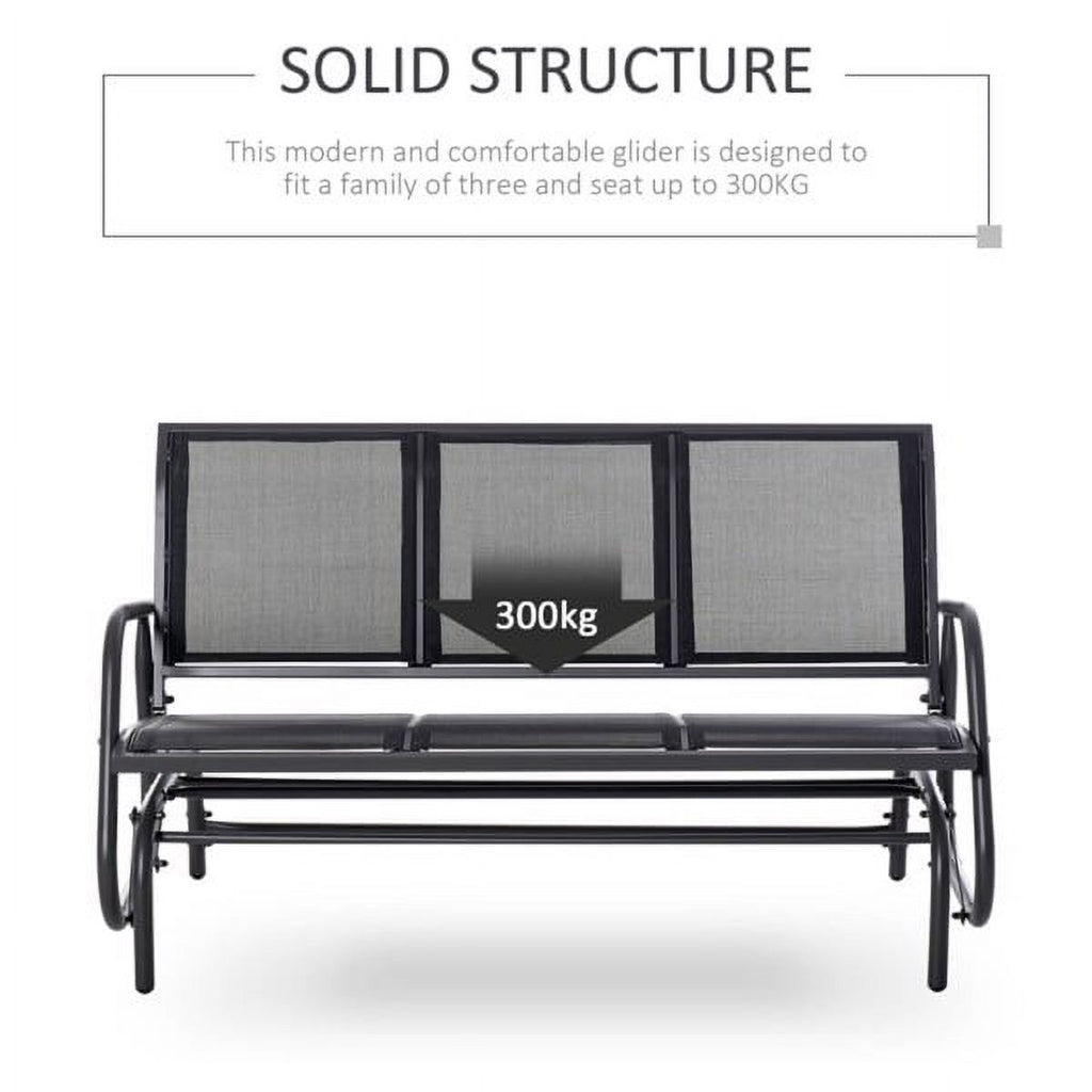 3 Seat Gliding Bench Chair W1194