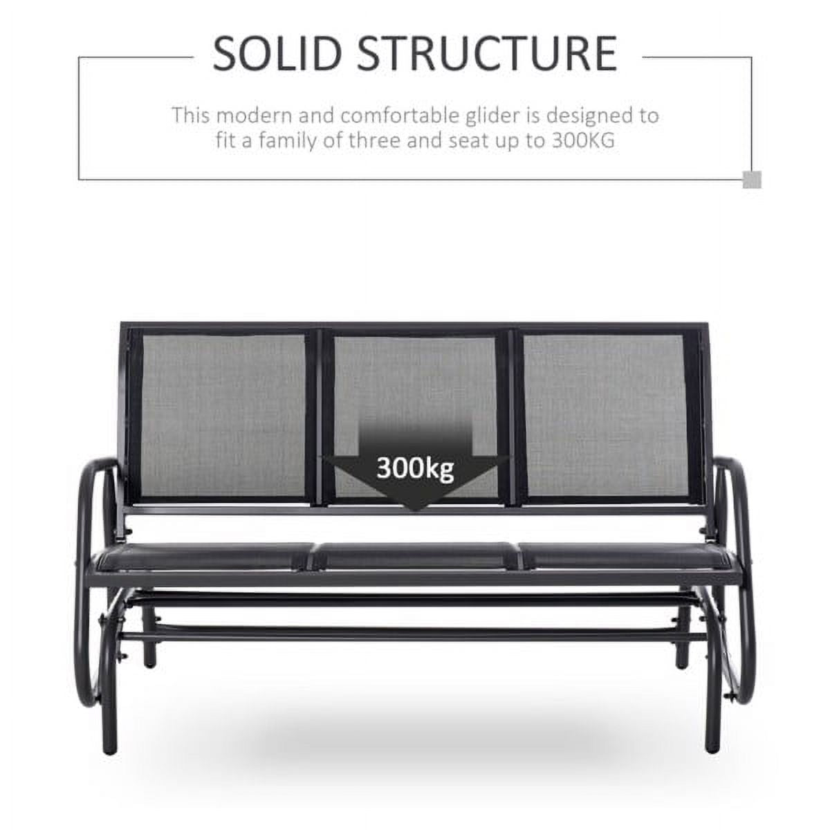 3 Seat Gliding Bench Chair W1194