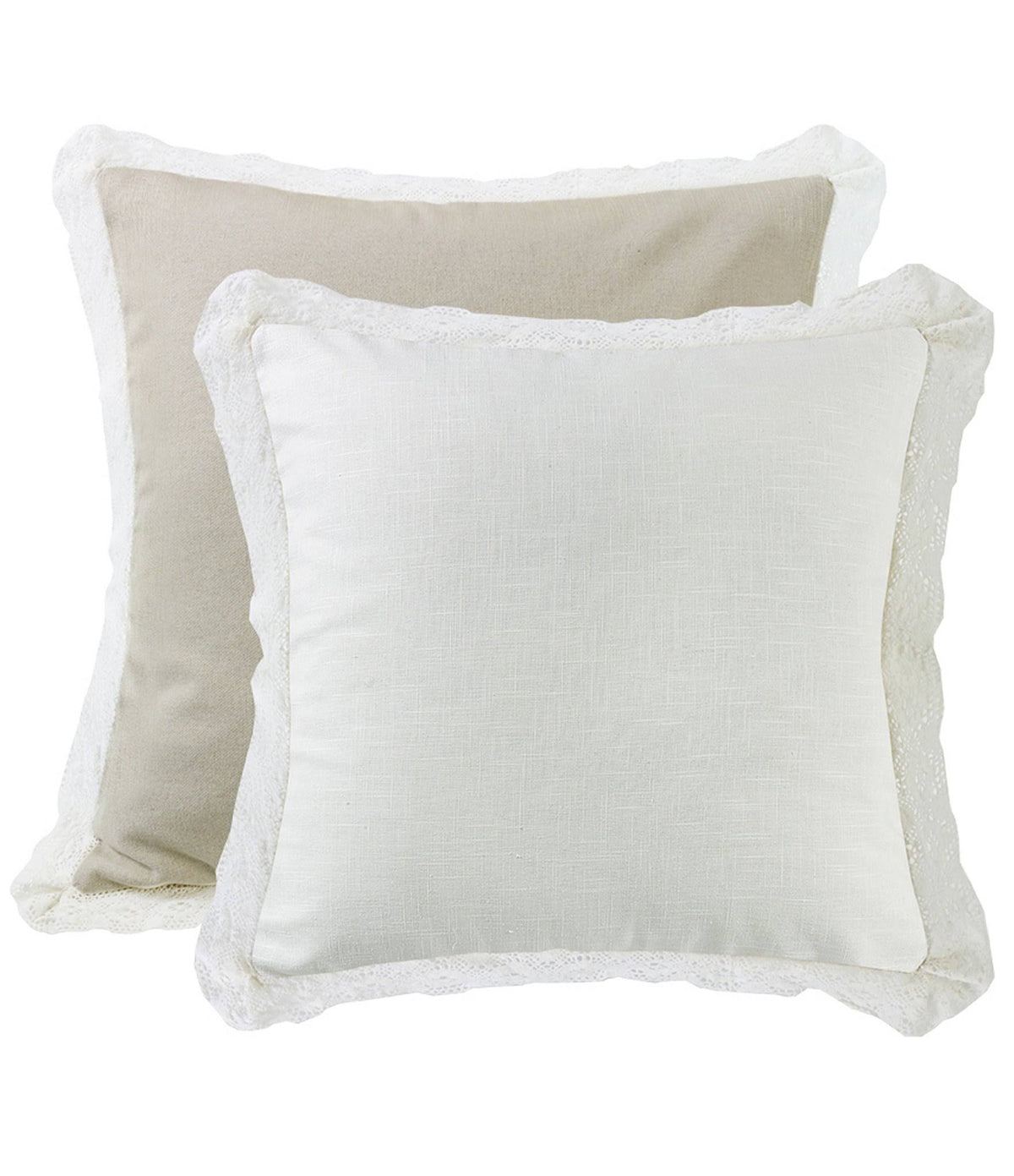 Lace Trim Double Sided Euro Sham K506268