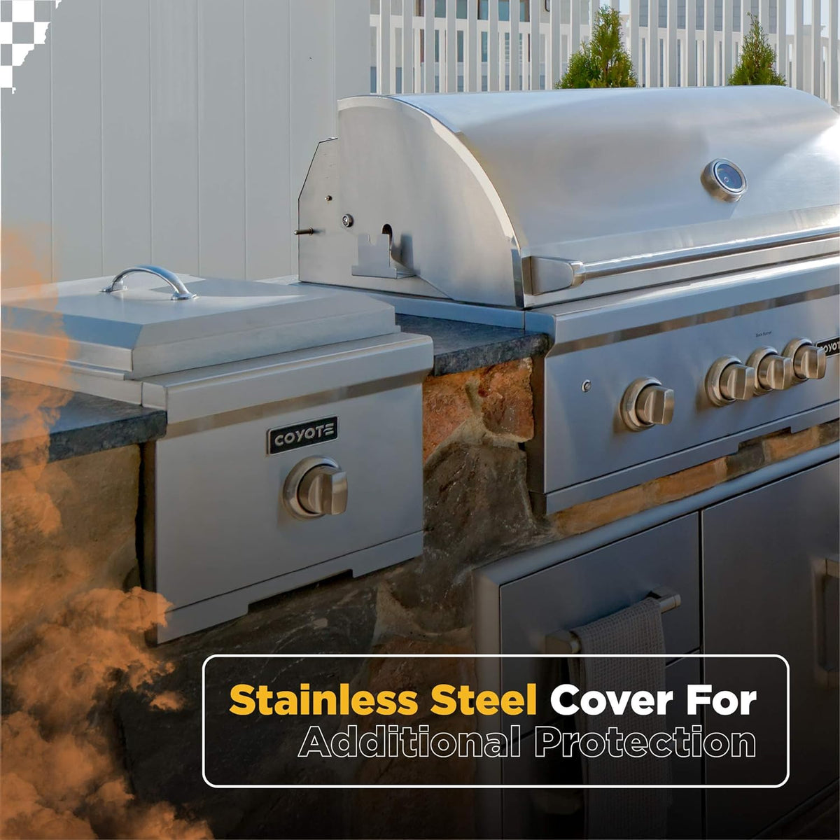 Stainless Steel Built-In Single Side Burner Y95733