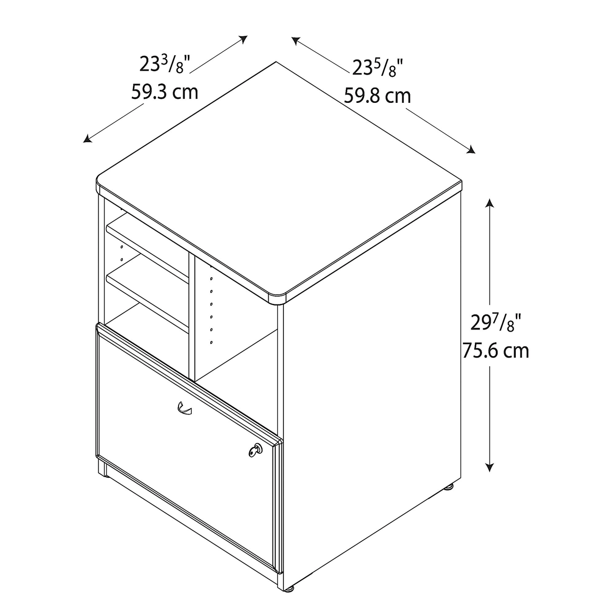 Beech Storage File Cabinet X474147