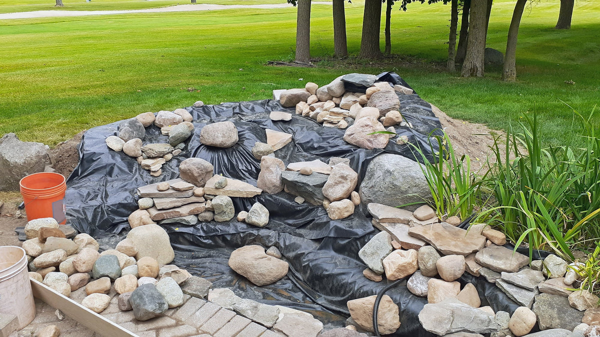 15 ft. x 30 ft. 60 Mil EPDM Rubber Pond Liner and Underlayment Combo I252