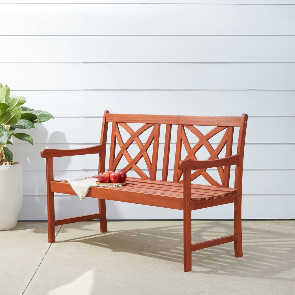 Outdoor Patio Wood Garden Bench U1202