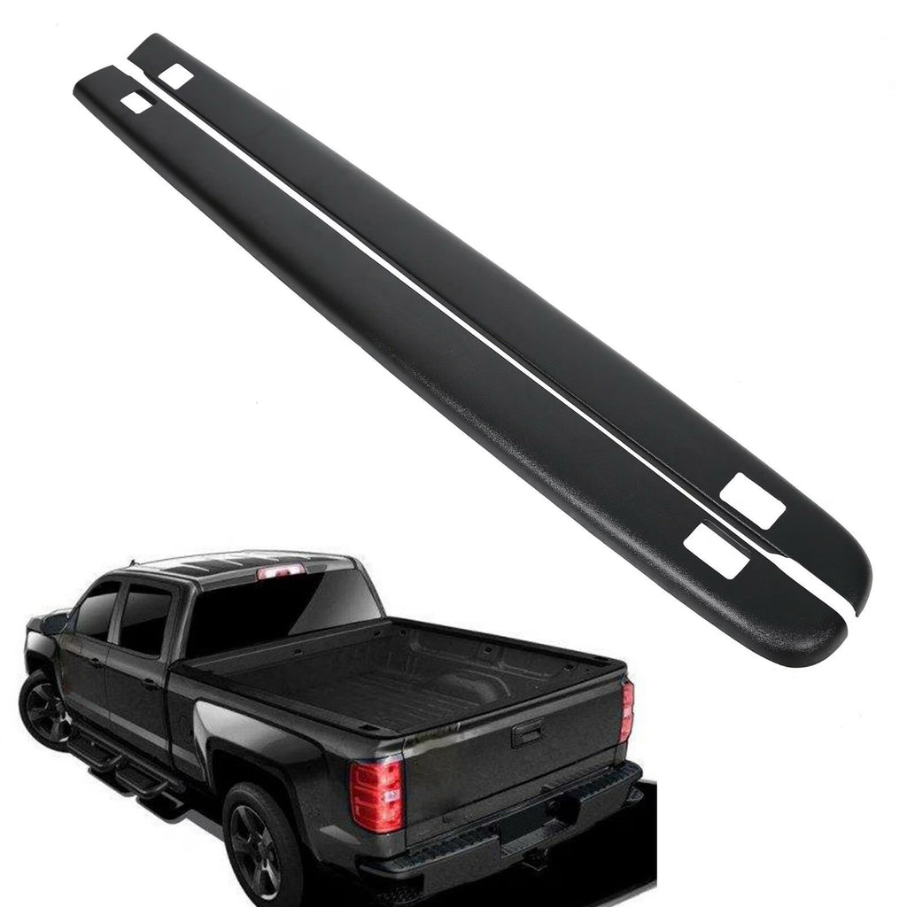 Black Bed Rail Caps Cover For Chevrolet Silverado 1500 N487