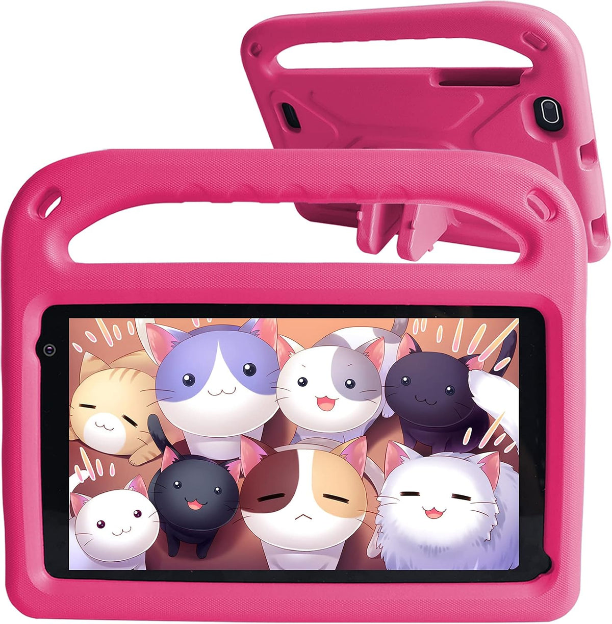 7in 32GB ROM 128GB Extended Memory Android 11 Go Kids Tablet Quad-Core IPS HD Display Blue G7457
