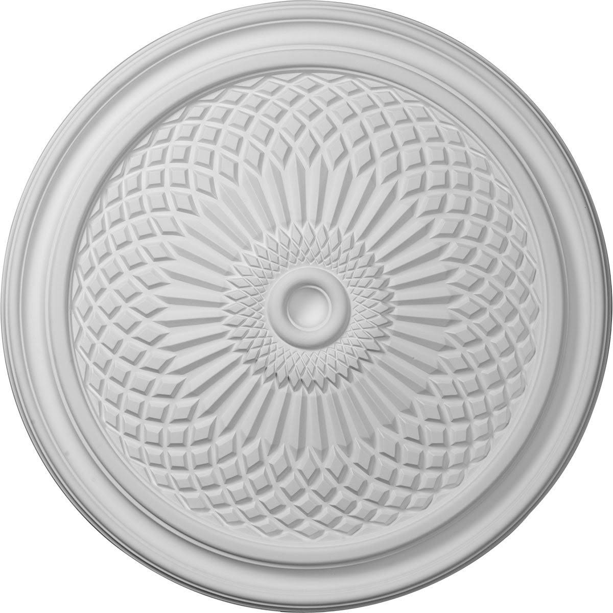 22x22OD x 1 3/4x22P Ceiling Medallion, Hand-Painted Brass Z53139