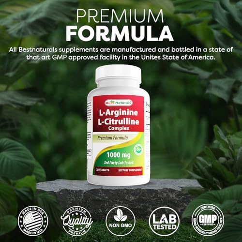 L-Arginine L-Citruline Complex Tablets, 250 Count V19514