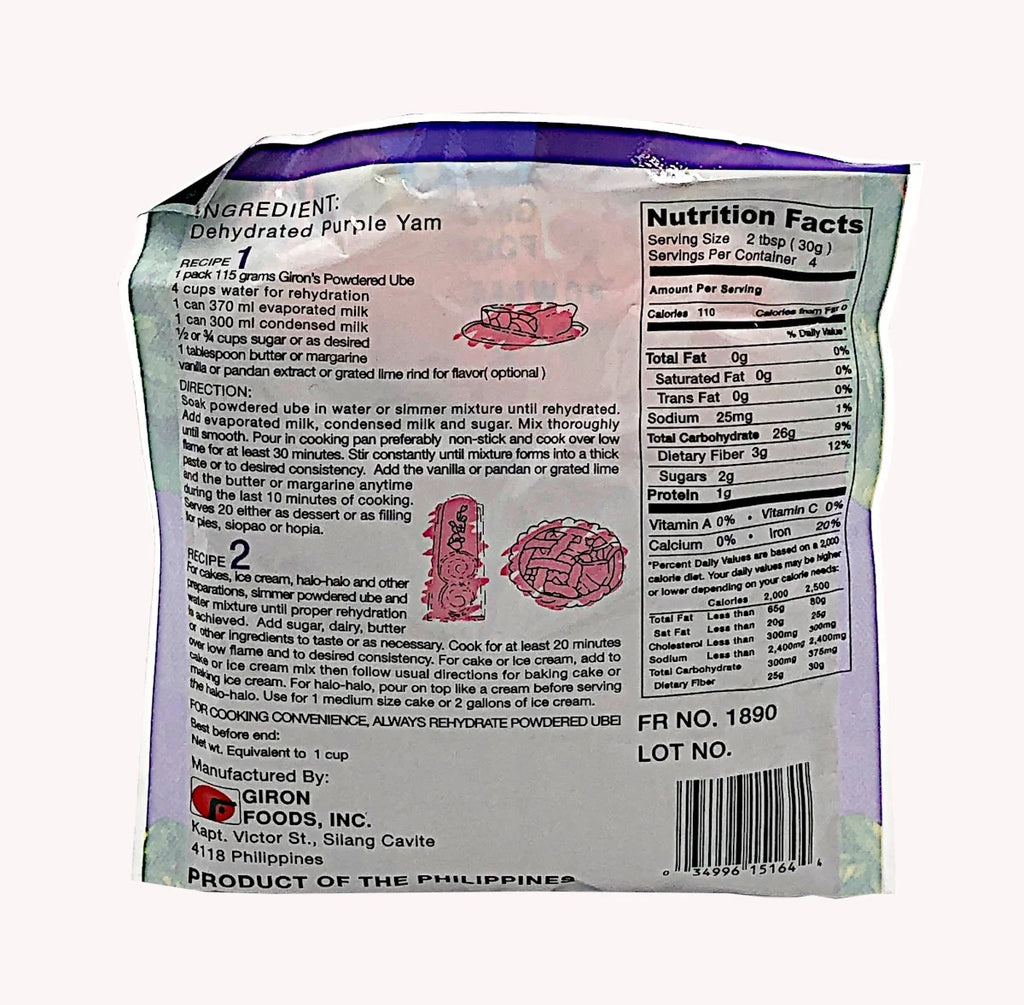 Purple Yam Ube Powder Pack of 6 F164