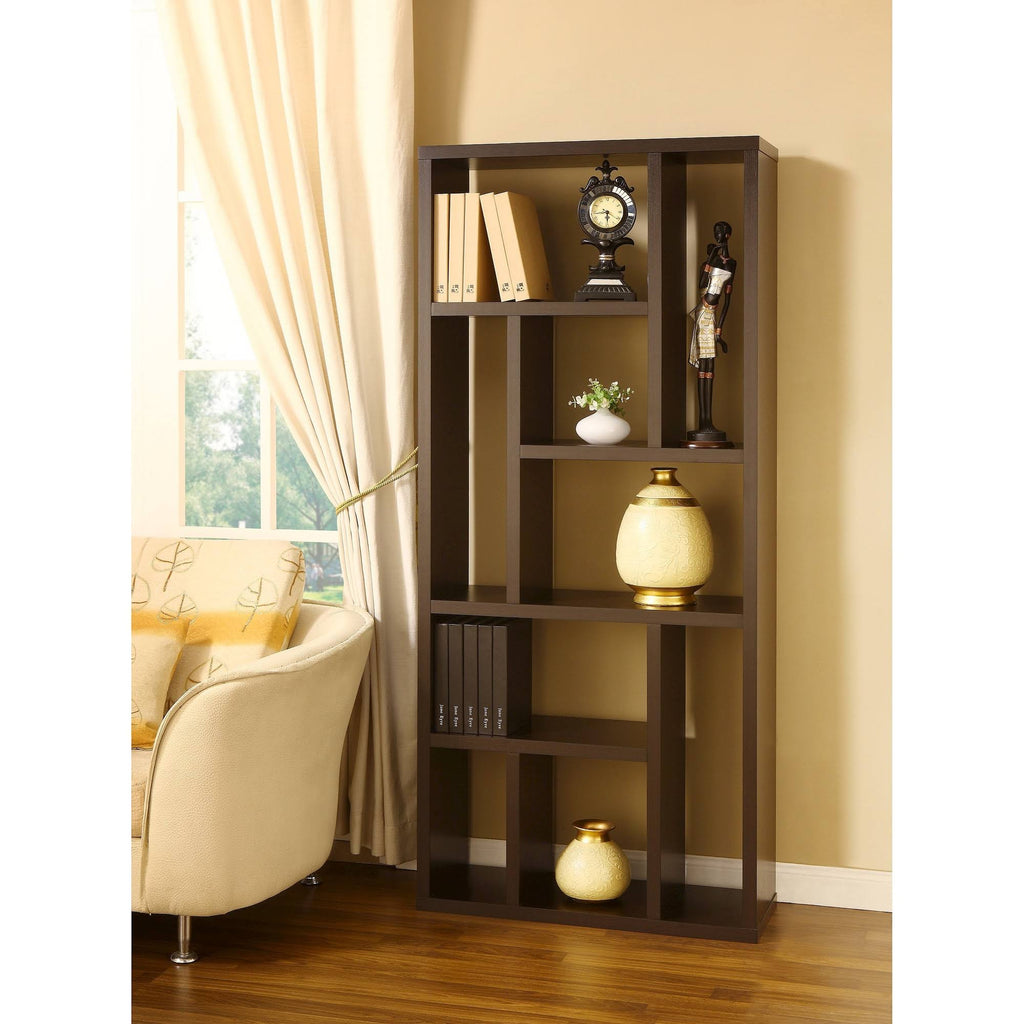 Canyon Brown 9 Shelf Bookcase E1033