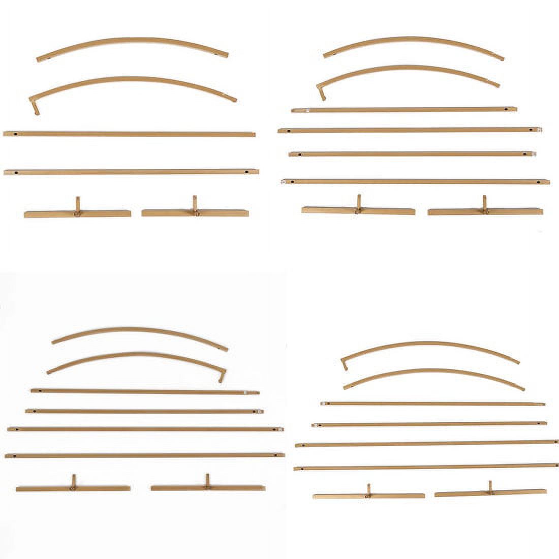 Gold Metal Half Moon Arch Backdrop Stand Set Of 4 G702