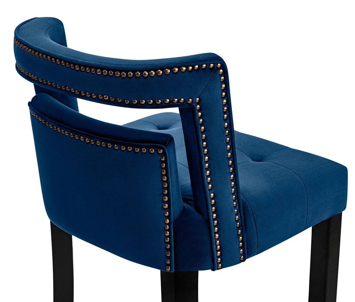 Navy Velvet Stool N7719