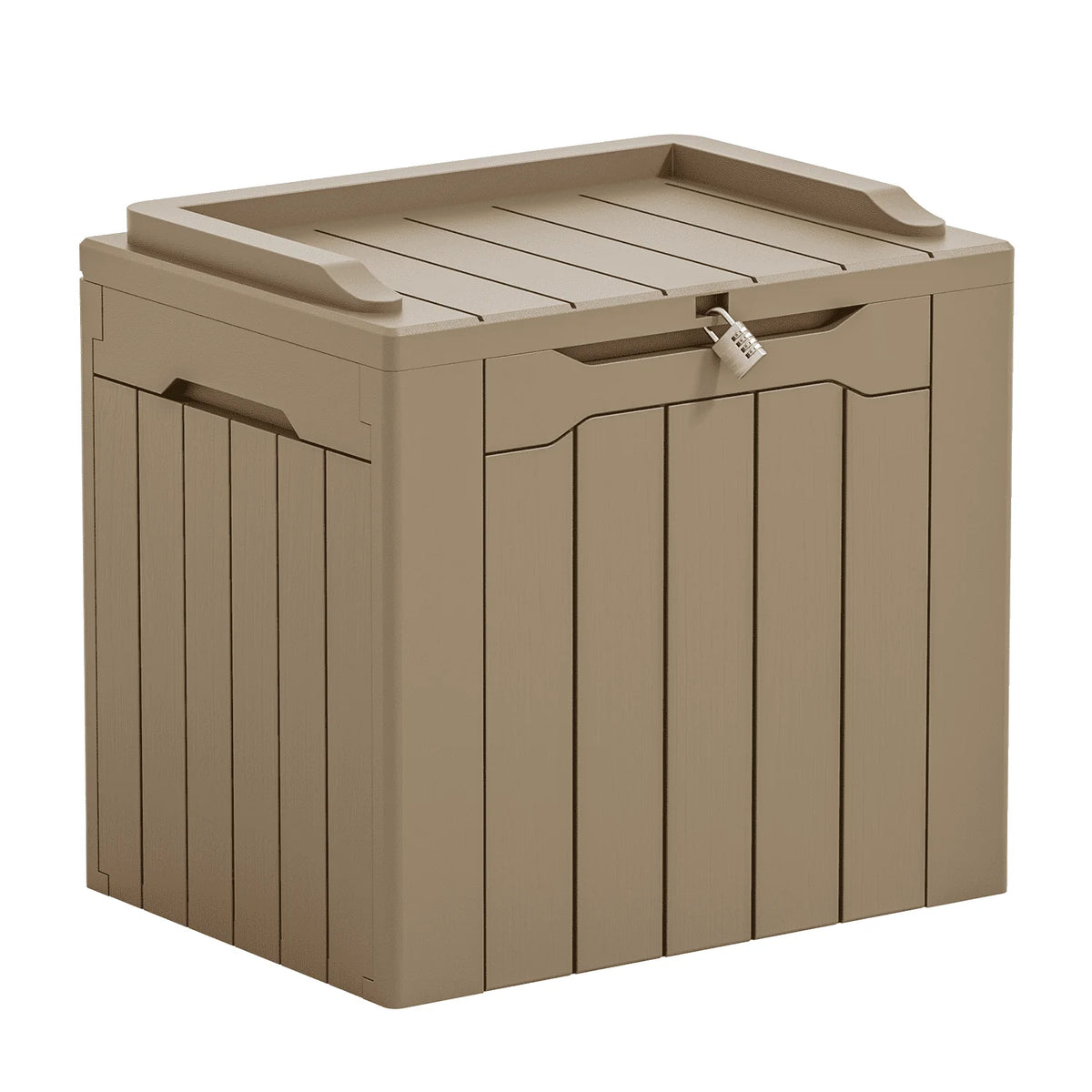 Black 32 Gallon Outdoor Resin Deck Box with Seat R3545