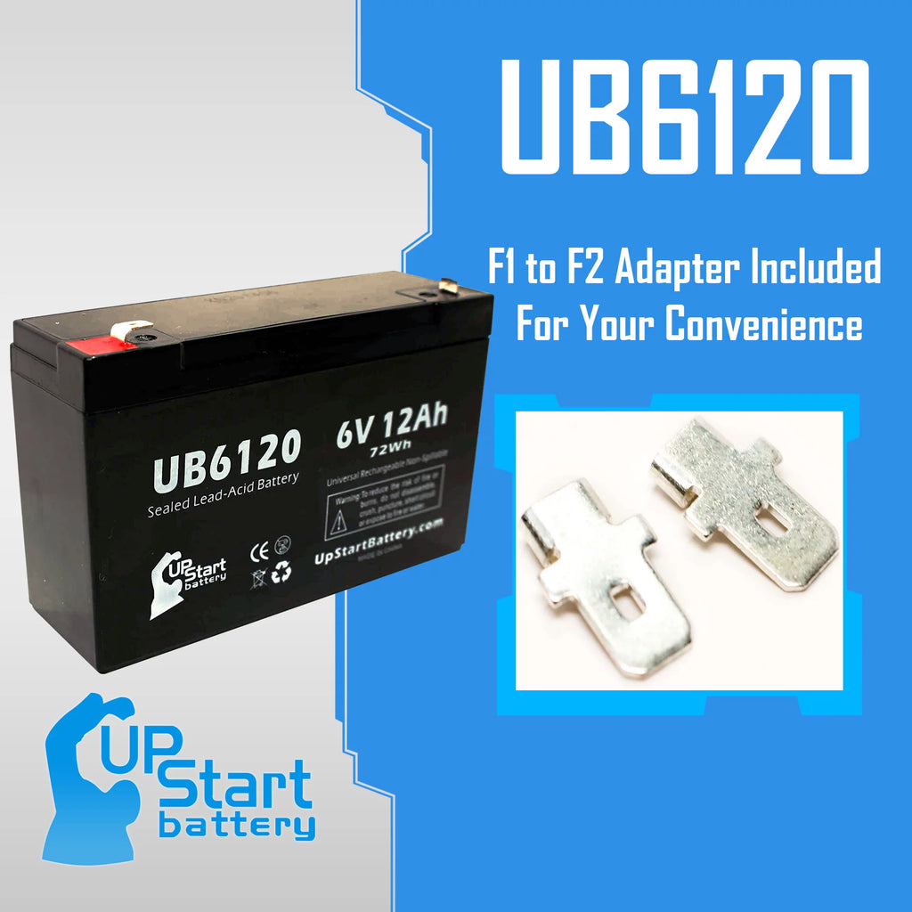 4x Pack 6V 12Ah Sealed Lead Acid Battery Y817