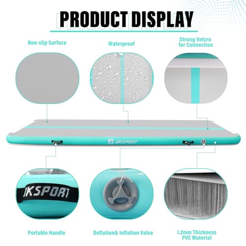 Inflatable Gymnastics Tumbling Mat with Air Pump Y814178