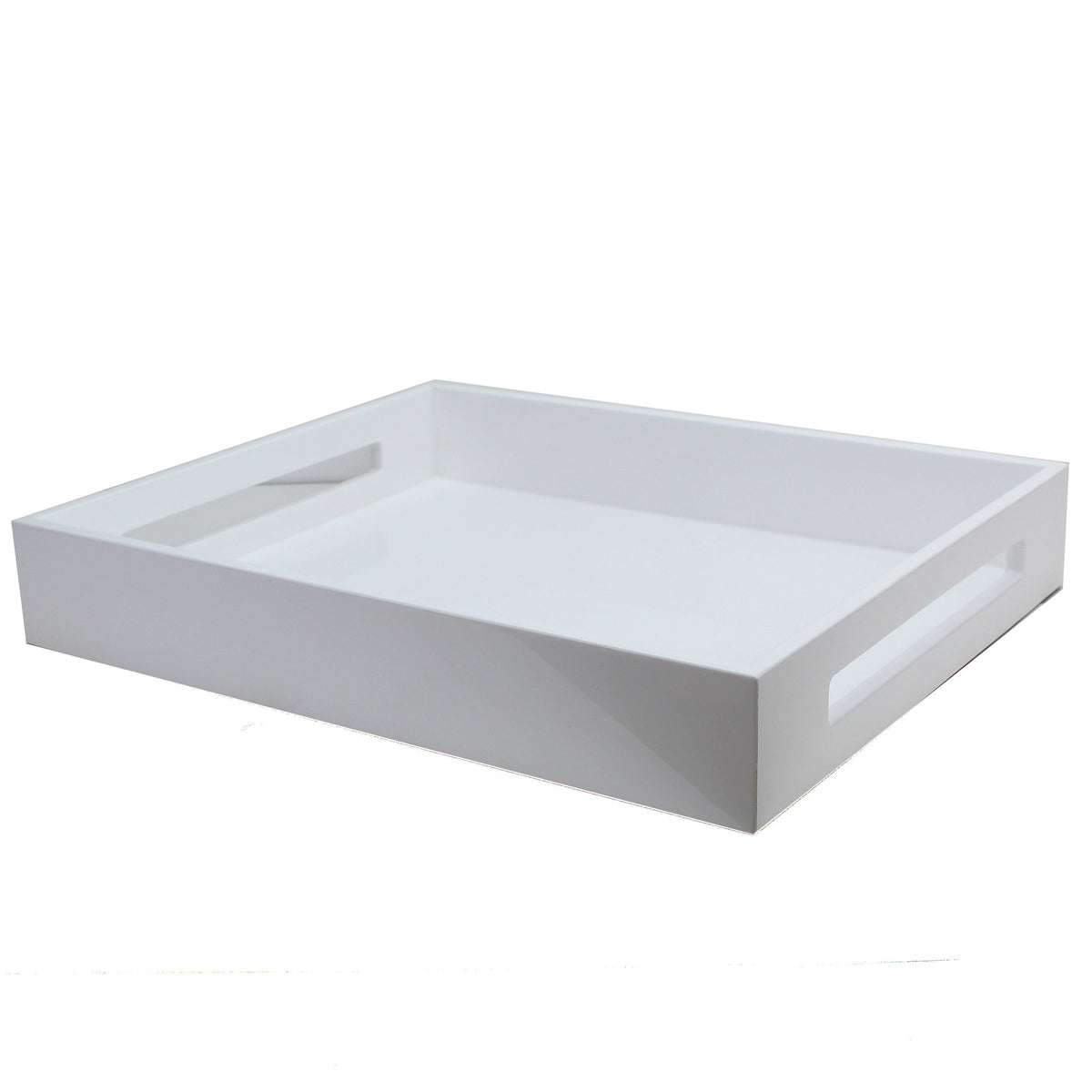 White Lacquered Serving Tray Q223