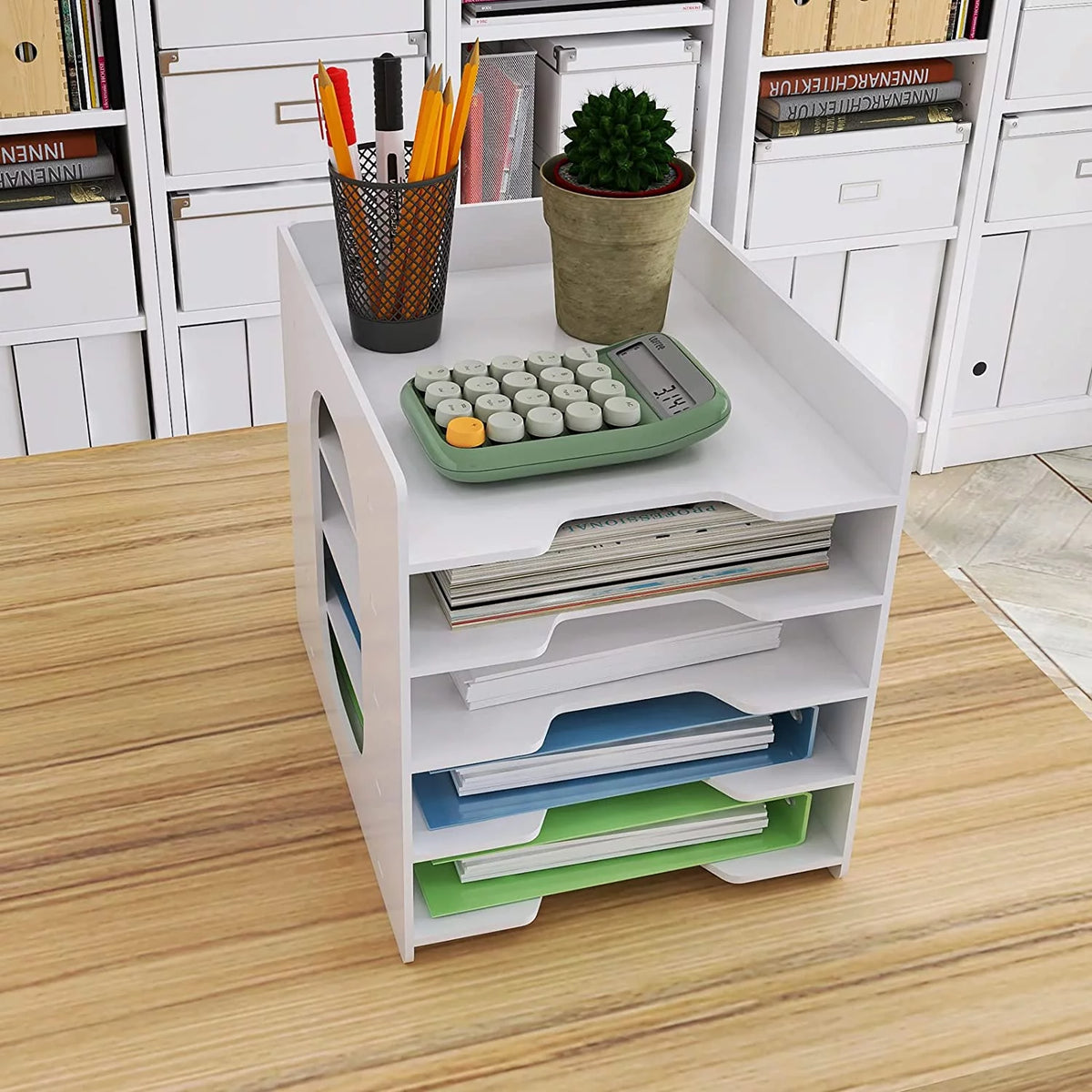 5-Tier Paper Organizer Letter Tray F691