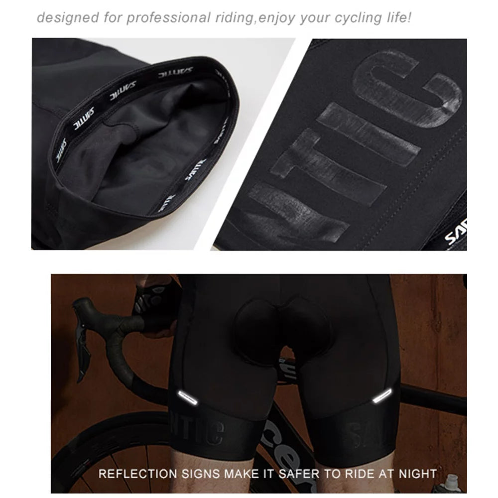 Black 4D Padded Cycling Bib Shorts G718007