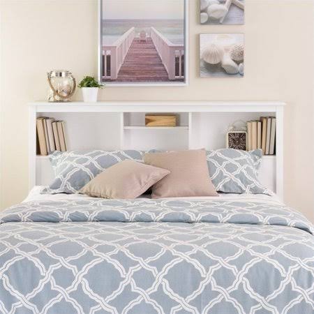 Full Queen Bookcase Headboard in White I314