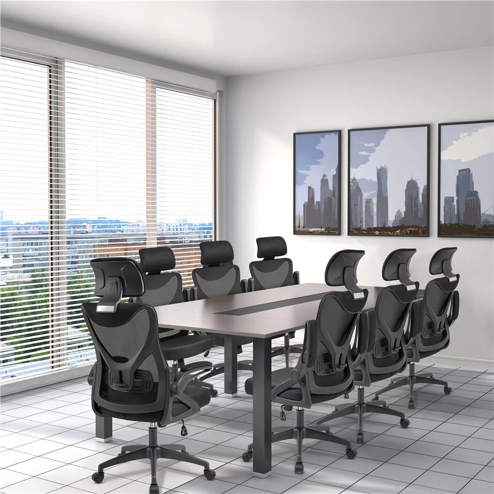 Set of 2 Black High Back Office Chair X393196