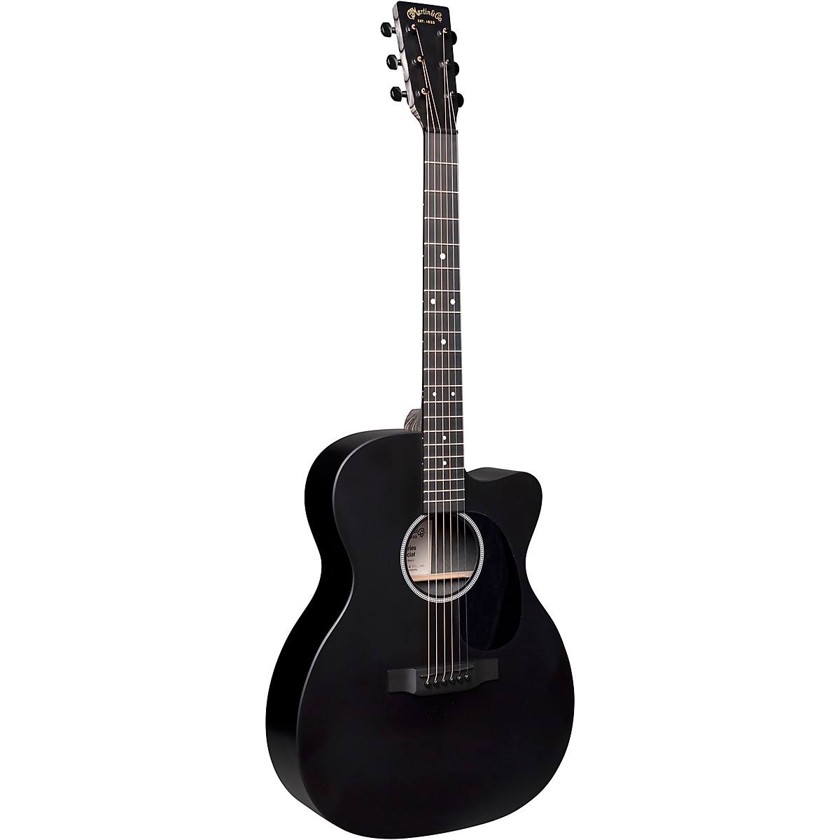 Black Cutaway Acoustic-Electric Guitar D9788