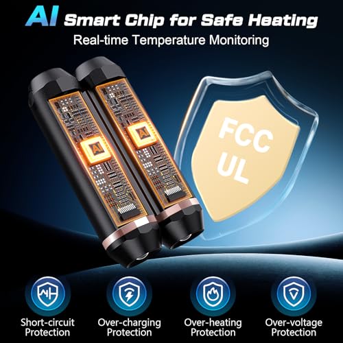 3-in-1 Rechargeable Hand Warmers 10000mAh Portable Pocket Heater D64895