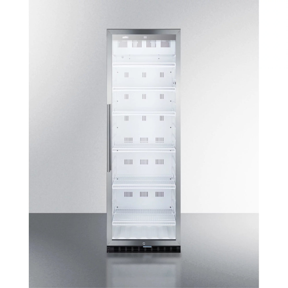 24" Wide 12.6 Cu. Ft. Stainless Steel Merchandiser Refrigerator Z714