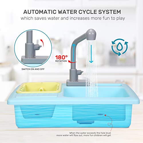 Color Changing Kitchen Sink Toys with Running Water Y7770