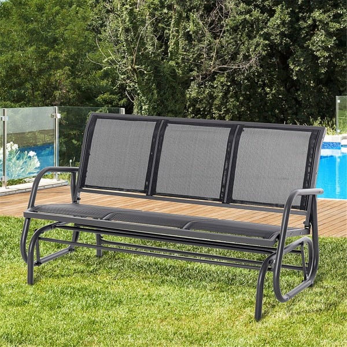 3 Seat Gliding Bench Chair W1194